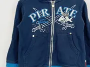 Vorschaubild 5 von Kinder Kapuzenpullover Piraten Motiv Gr. 104/110 Blau Baumwolle