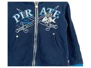 Vorschaubild 4 von Kinder Kapuzenpullover Piraten Motiv Gr. 104/110 Blau Baumwolle