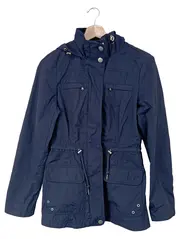 Vorschaubild 1 von Damen Leichte Jacke Gr. 34/XS Blau Navy Kapuze Übergangsjacke