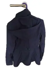 Vorschaubild 2 von Damen Leichte Jacke Gr. 34/XS Blau Navy Kapuze Übergangsjacke