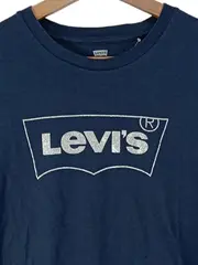 Vorschaubild 2 von Damen T-Shirt Blau Gr. 36/S Logo Print Casual Baumwolle