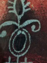 Vorschaubild 4 von Damen Tuch Halstuch Elegant Rot Abstrakt 85x85 cm Polyester