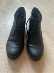 Vorschaubild 3 von Damen Leder Stiefelette Schnürung Schwarz Gr. 38 Herbst/Winter