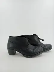 Vorschaubild 2 von Damen Leder Stiefelette Schnürung Schwarz Gr. 38 Herbst/Winter