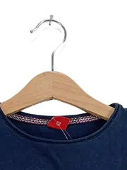 Vorschaubild 4 von Langarmshirt Mädchen Gr. 104/110 Blau Herz Applikation