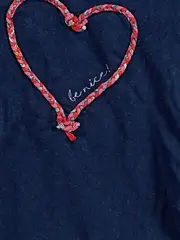 Vorschaubild 2 von Langarmshirt Mädchen Gr. 104/110 Blau Herz Applikation