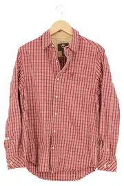 Vorschaubild 1 von Herren Freizeithemd Kariert Rot Langarm Gr. 46/S Baumwolle