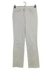 Vorschaubild 1 von Damen Jeans Regular Fit Hose Beige Gr. L Casual