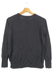 Vorschaubild 2 von Damen Langarmshirt Gr. 36/S Blau Basic Casual Baumwolle