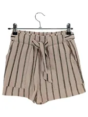 Vorschaubild 1 von Young Mädchen Stoffhose Shorts Gr. 140 Beige Gestreift