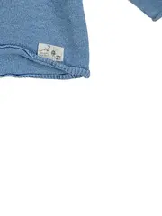 Vorschaubild 3 von Kinder Pullover Größe 74 Blau Langarm Casual Strickmuster
