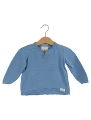 Vorschaubild 1 von Kinder Pullover Größe 74 Blau Langarm Casual Strickmuster
