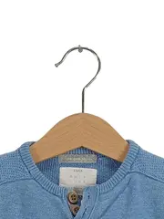 Vorschaubild 2 von Kinder Pullover Größe 74 Blau Langarm Casual Strickmuster