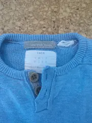 Vorschaubild 4 von Kinder Pullover Größe 74 Blau Langarm Casual Strickmuster
