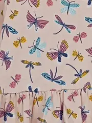 Vorschaubild 2 von Kinder Freizeitkleid Rosa 110 Tiermotiv Rüschen Baumwolle