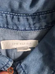 Vorschaubild 5 von Damen Jeanskleid Gr. 34/XS Blau Casual Hemdblusenkleid