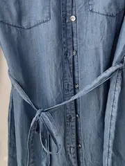 Vorschaubild 4 von Damen Jeanskleid Gr. 34/XS Blau Casual Hemdblusenkleid