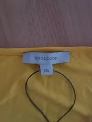 Vorschaubild 3 von COOLCODE Damen T-Shirt Gelb XXL Viskose Ärmellos Wasserfallausschnitt