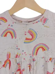 Vorschaubild 2 von Kinder Freizeitkleid Mädchen Gr. 92 Mehrfarbig Regenbogen Motiv