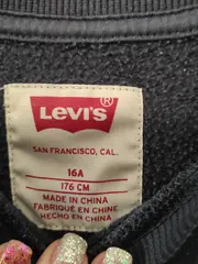 Vorschaubild 3 von Kinder Sweatshirt Gr. 176 Blau Logo-Print Langarm Casual