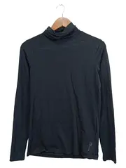Vorschaubild 1 von Damen Langarmshirt Rollkragen Basic Schwarz Gr. 40/L