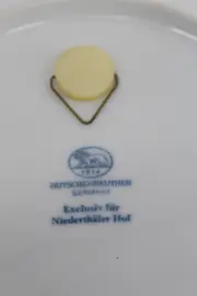 Vorschaubild 2 von Sammelteller Niederthäler Hof Winterlandschaft Reh Blau 20cm