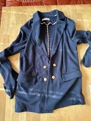 Vorschaubild 1 von Damen Blazer Gr. 38 Blau Casual Viskose