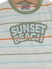 Vorschaubild 2 von Kinder T-Shirt Gr. 68 Mehrfarbig Gestreift Sunset Beach