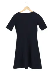 Vorschaubild 1 von Damen Freizeitkleid Gr. 34/XS Marineblau Minimalistisch Modern Wolle