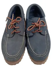 Vorschaubild 1 von Herren Bootsschuhe Schnürschuhe Leder Blau Gr. 45 Maritim