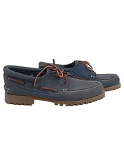 Vorschaubild 2 von Herren Bootsschuhe Schnürschuhe Leder Blau Gr. 45 Maritim