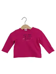 Vorschaubild 1 von Mädchen Langarmshirt Gr. 74 Pink Casual mit Aufdruck