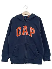 Vorschaubild 1 von Kids Kapuzenpullover Hoodie Gr. 122 S Blau Orange Logo Reißverschluss