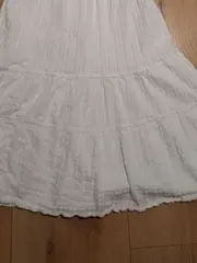 Vorschaubild 2 von Mädchen Sommerkleid Weiß Gr. 152 Baumwolle Spitze Trägerkleid