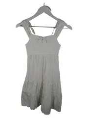 Vorschaubild 1 von Mädchen Sommerkleid Weiß Gr. 152 Baumwolle Spitze Trägerkleid