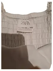 Vorschaubild 3 von Mädchen Sommerkleid Weiß Gr. 152 Baumwolle Spitze Trägerkleid