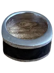 Vorschaubild 2 von Herren Ring Silber Schwarz Gr. 11 Modern Edelstahl Bandring