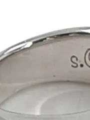 Vorschaubild 5 von Herren Ring Silber Schwarz Gr. 11 Modern Edelstahl Bandring
