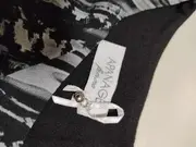 Vorschaubild 3 von FEMME Damen Strickkleid Gr. 40/L Schwarz Grafisch Elegant Midikleid