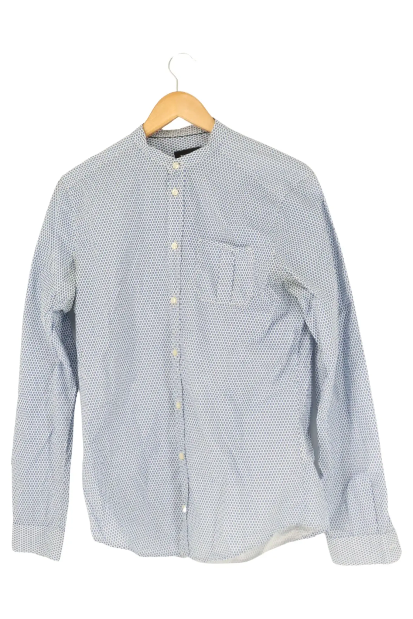 TONI GARD Business Hemd Herren 50/L Blau Grafisch Langarm