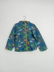 Vorschaubild 2 von Kinder Outdoorjacke Gr. 110 Blau Tiermotive Kapuze Frühling Sommer