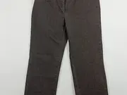 Vorschaubild 5 von Damen Jeans Regular Fit Gr. 36 Braun Casual mit Strasssteinen