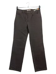 Vorschaubild 1 von Damen Jeans Regular Fit Gr. 36 Braun Casual mit Strasssteinen