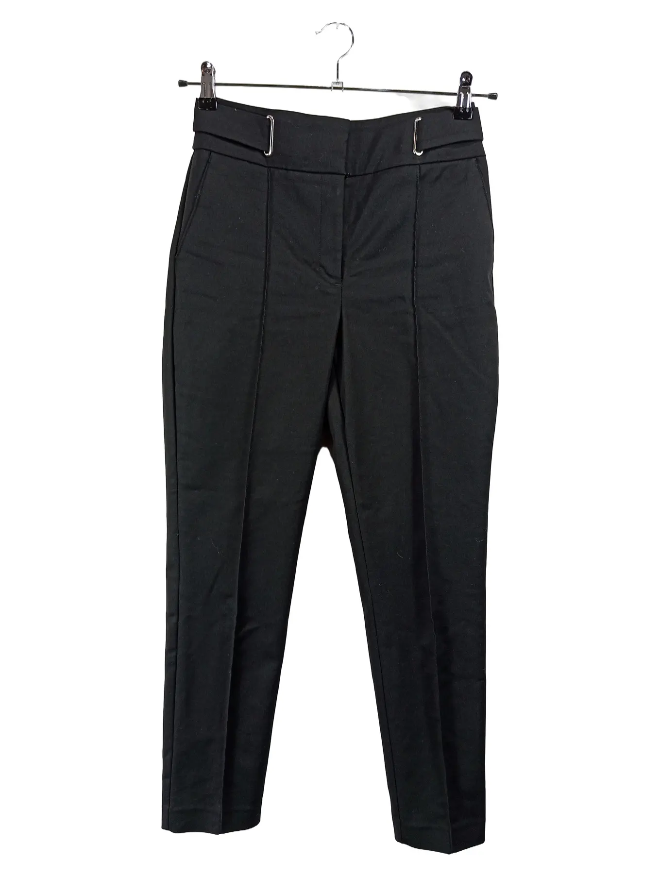 ORSAY Damen Anzughose Schwarz Größe 36 Business Bügelfalte Slim