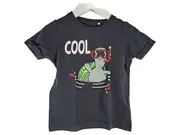 Vorschaubild 1 von Kinder T-Shirt Gr. 98 Grau Schildkröten-Print Kurzarm Basic