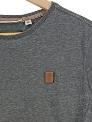 Vorschaubild 2 von Herren T-Shirt Grau Gr. 48/M Casual Kurzarm Shirt