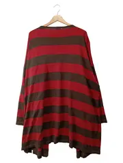 Vorschaubild 2 von Damen Strickjacke 42/XL Mehrfarbig Gestreift Casual Langarm