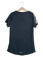 Vorschaubild 2 von Kinder Sport T-Shirt Gr. 152 Schwarz Logo 3 Streifen