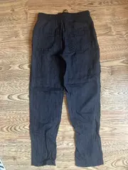 Vorschaubild 2 von Damen Stoffhose Gr. 34 Casual Grau Leinen