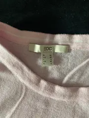 Vorschaubild 2 von EDC Damen Pullover Rosa Gr. 38 Casual Langarm Baumwolle